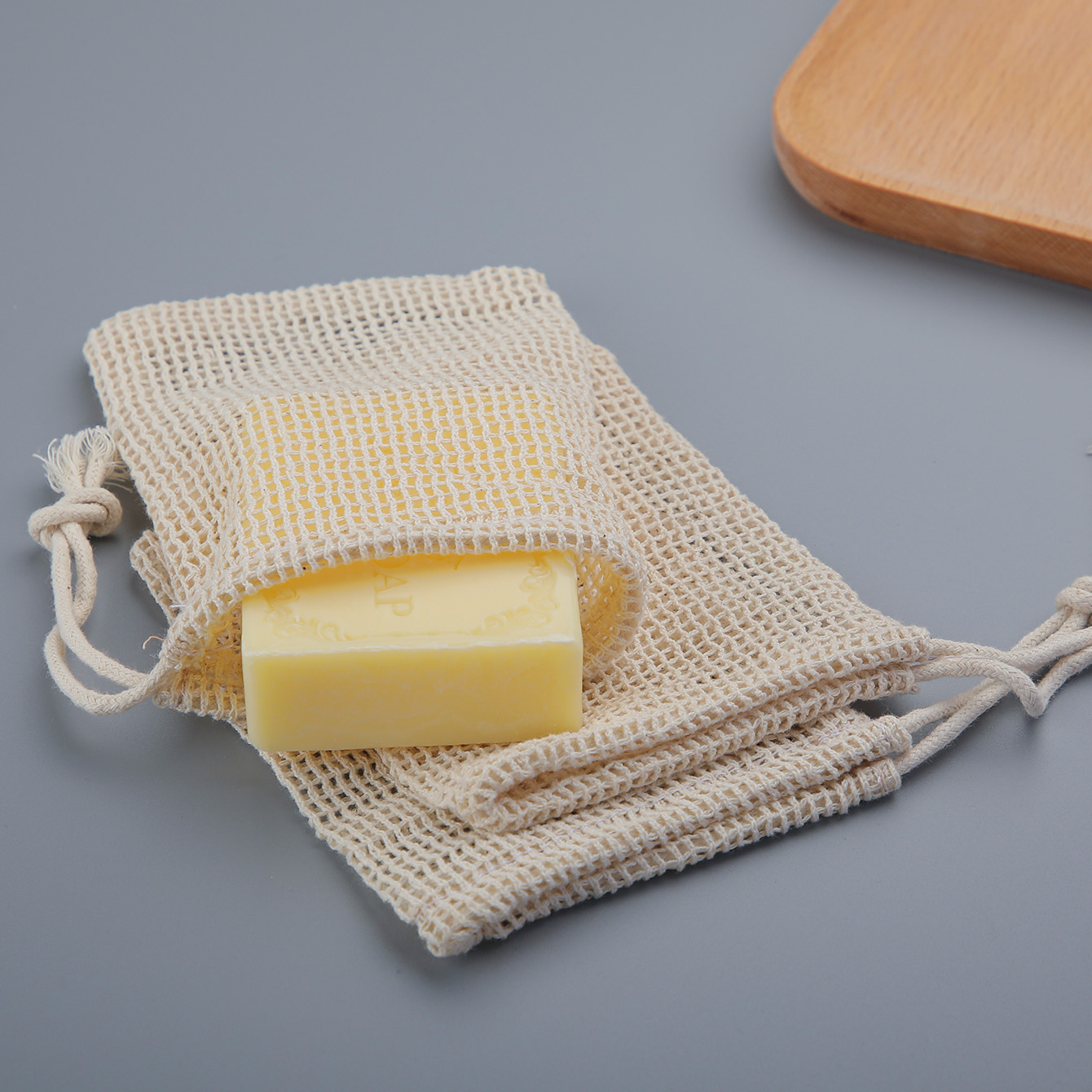 Skincare D'Alba - Natural Cotton Soap Saver Bag, 3