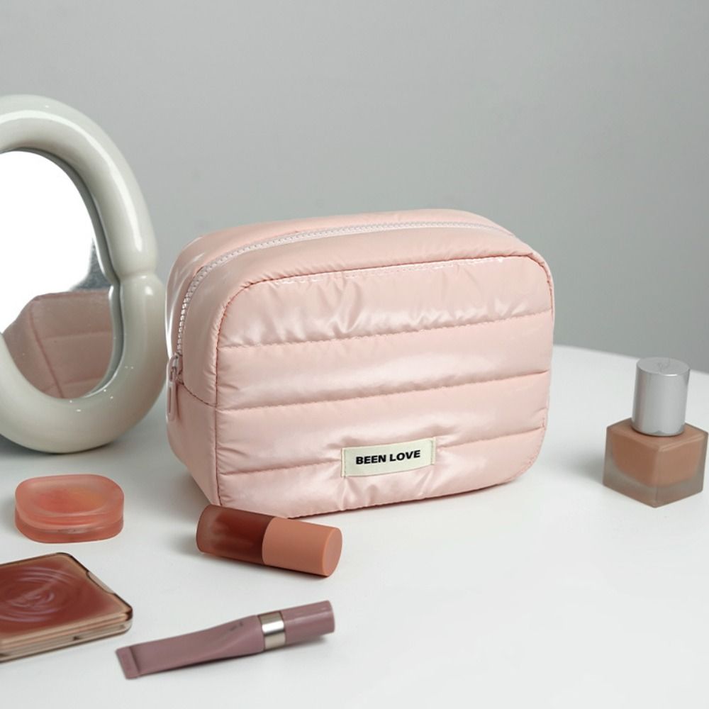 Portable Down Puffy Makeup Bag - Skincare D'Alba ulasan dan harga