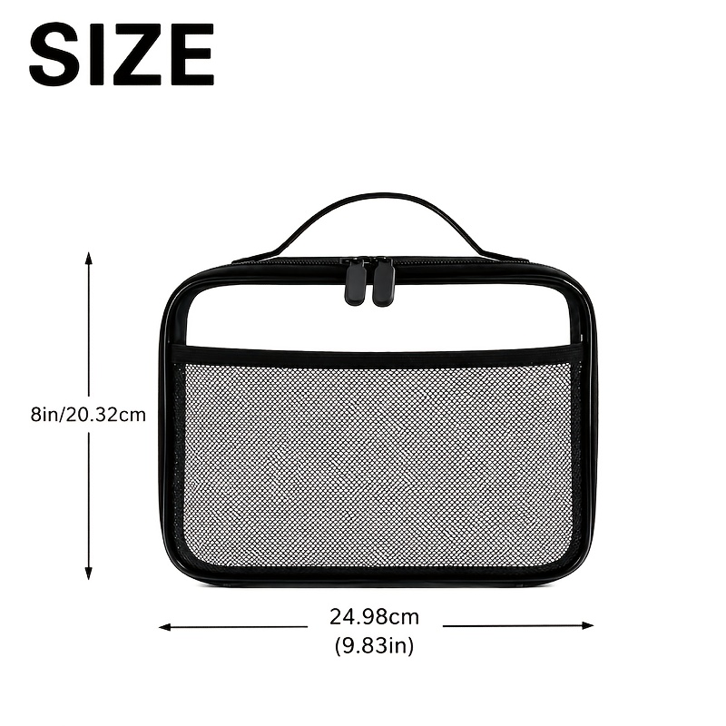 Clear Cosmetic Bag Transparent - Skincare D'Alba ulasan dan harga