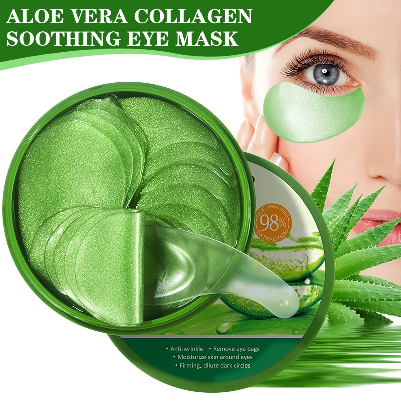 60pcs Aloe Vera Collagen Eye M - Skincare D'Alba ulasan dan harga