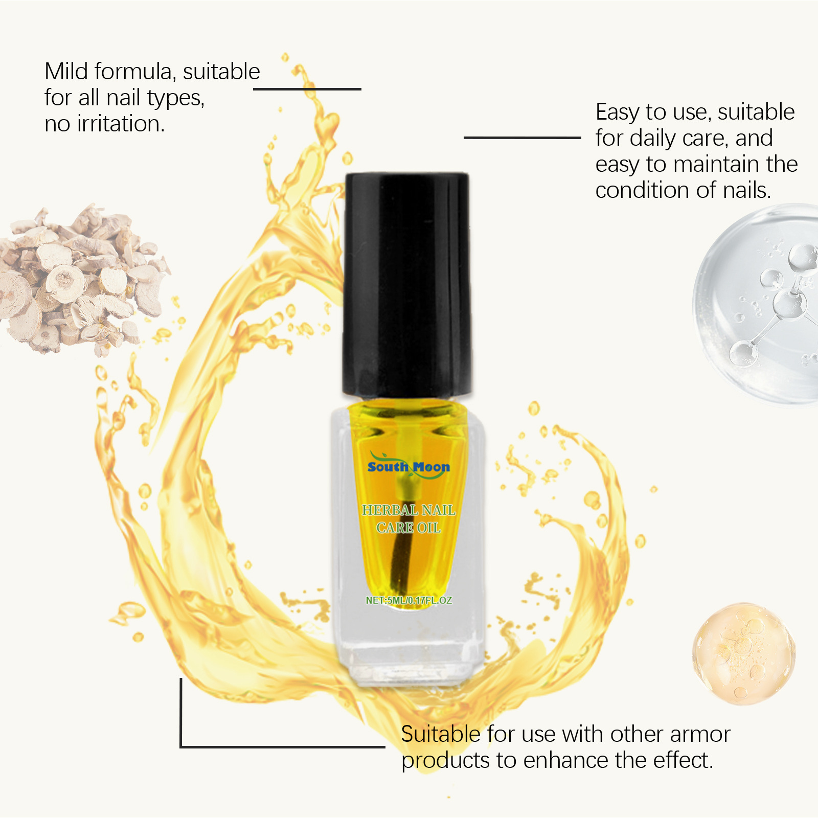 South Moon Herbal Nail Oil Sof - Skincare Herbal ulasan dan harga