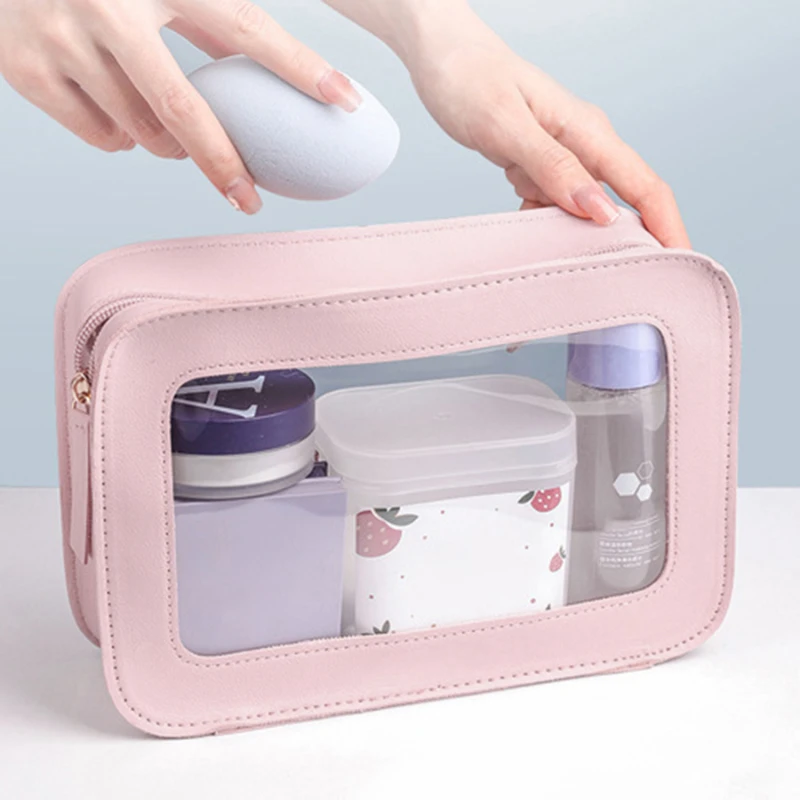 Women PU Makeup Bag Traveling  - Skincare D'Alba ulasan dan harga