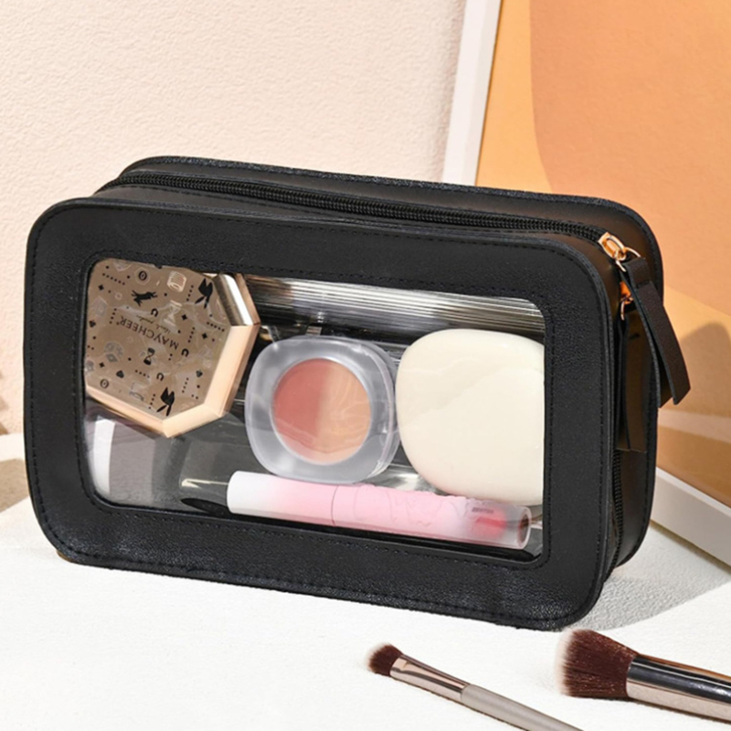 Women PU Makeup Bag Traveling  - Skincare D'Alba ulasan dan harga