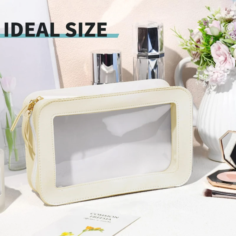 Women PU Makeup Bag Traveling  - Skincare D'Alba ulasan dan harga