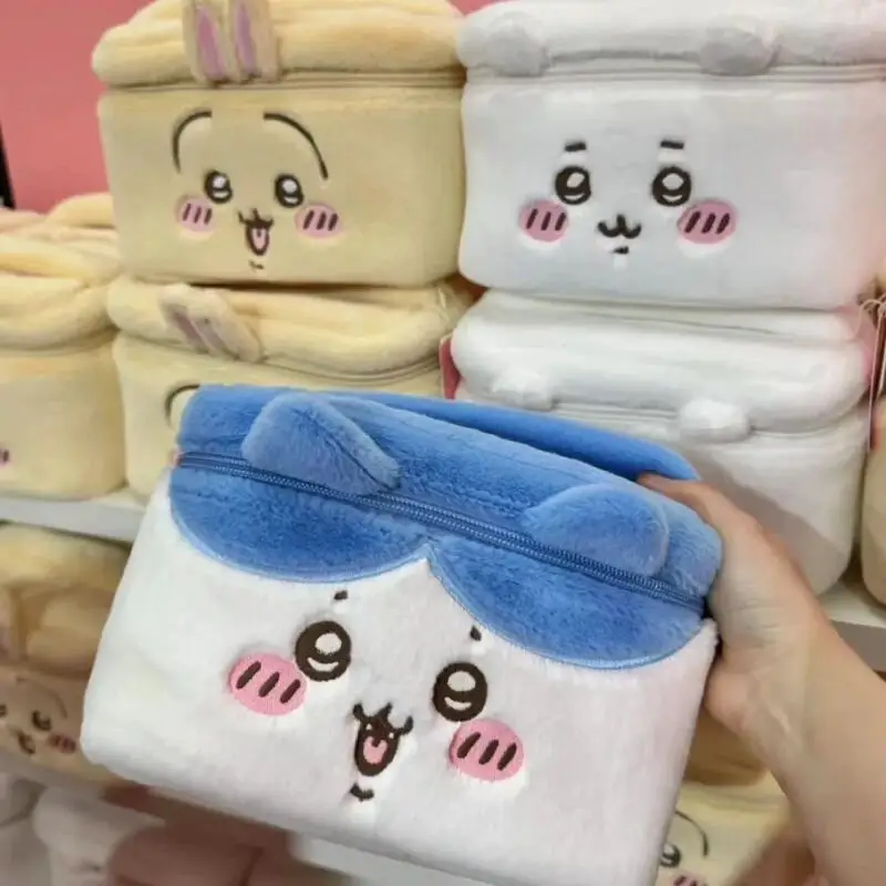 Chiikawa Plush Makeup Bag Larg - Skincare D'Alba ulasan dan harga