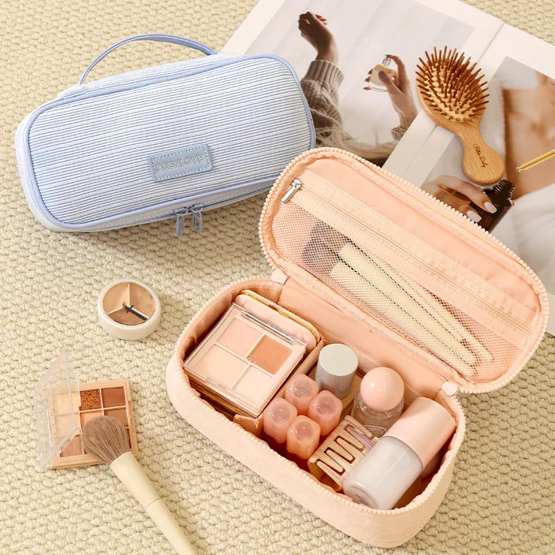 2026 New Corduroy Cosmetic Bag - Skincare D'Alba ulasan dan harga