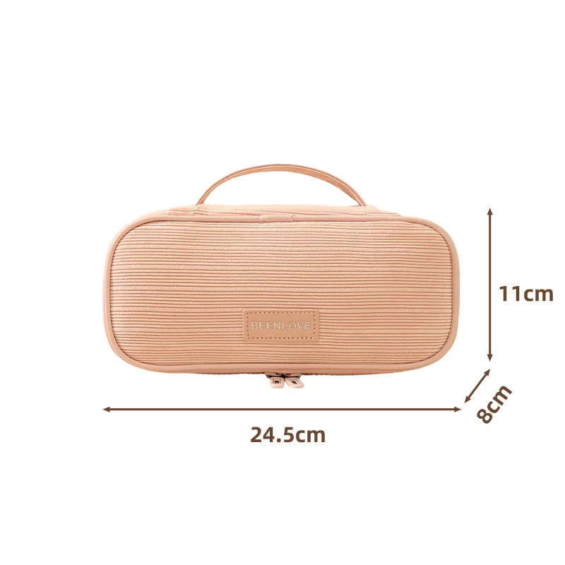 2026 New Corduroy Cosmetic Bag - Skincare D'Alba ulasan dan harga