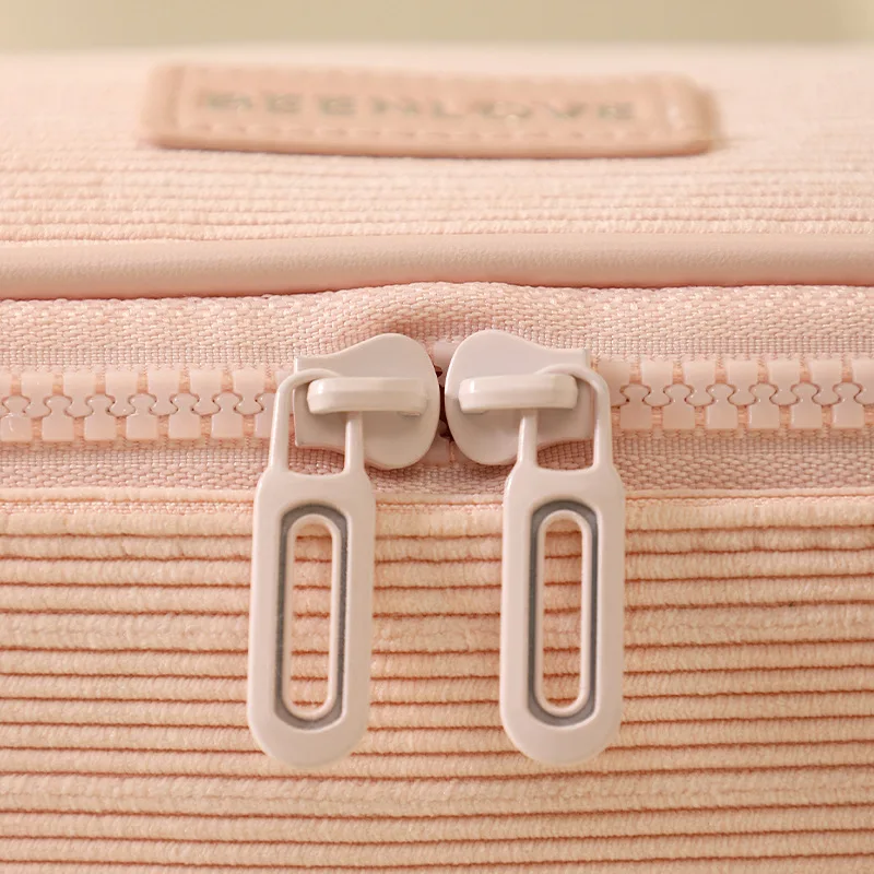 2026 New Corduroy Cosmetic Bag - Skincare D'Alba ulasan dan harga
